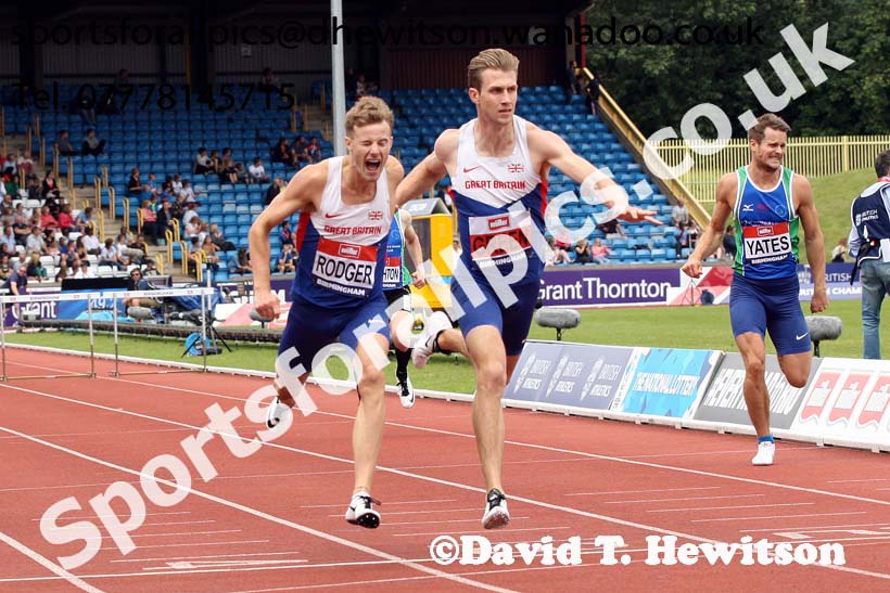 Mens 400 metres hurdles, British Championships, Birmingham. Photo: David T. Hewitson/Sports for All Pics